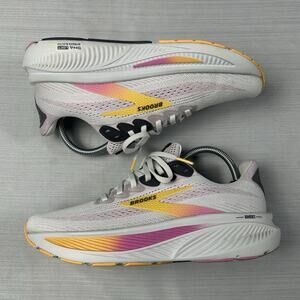 Brooks Ghost 17 Women’s Size 8 Wide White Running Shoes Gym Sneakers 1204311D070